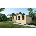 Casetta da giardino in legno - 25m2 - 5x5m - 40mm - colore: 