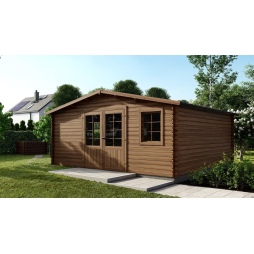Casetta da giardino in legno - 25m2 - 5x5m - impregnata - 28mm - colore: 
