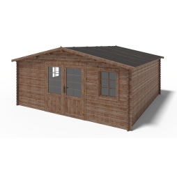 Casetta da giardino in legno - 25m2 - 5x5m - impregnata - 28mm - colore: 