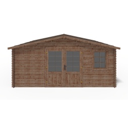 Casetta da giardino in legno - 25m2 - 5x5m - impregnata - 28mm - colore: 