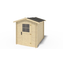Casetta da giardino in legno - 4.75m2 - 1.9x2.5m - 28mm - colore: naturale