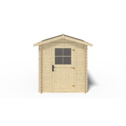 Casetta da giardino in legno - 4.75m2 - 1.9x2.5m - 28mm - colore: naturale
