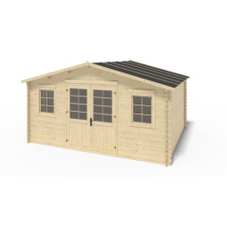 Casetta da giardino in legno - 20m2 - 5x4m - 40mm - colore: 