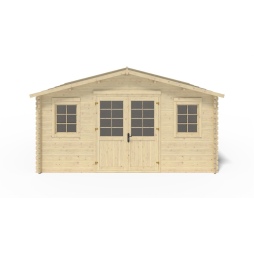 Casetta da giardino in legno - 20m2 - 5x4m - 40mm - colore: naturale
