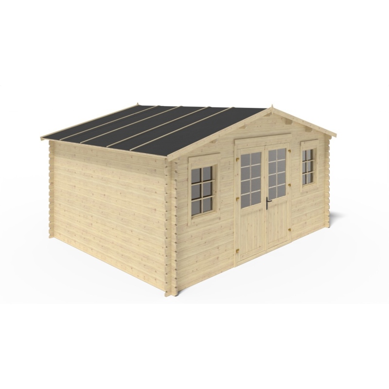Casetta da giardino in legno - 20m2 - 5x4m - 40mm - colore: 