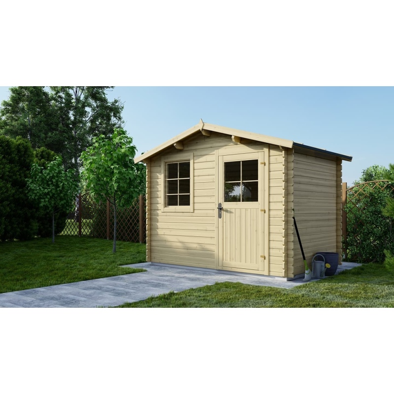 Casetta da giardino in legno - 6m2 - 3x2m - 28mm - colore: 