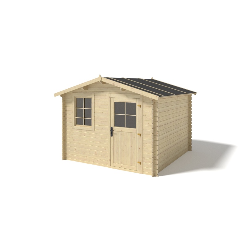 Casetta da giardino in legno - 6m2 - 3x2m - 28mm - colore: 