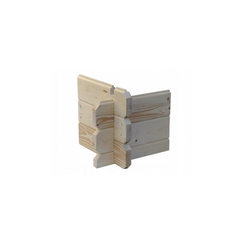 Casetta da giardino in legno - 17.4m2 - 5.79x3m - 28mm - colore: naturale