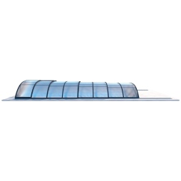 Copertura telescopica per piscina Horizon - 7.03x3.36 m - Policarbonato alveolare da 8 mm - per la piscina BAS7307