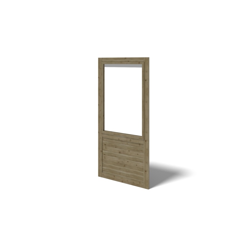 Gazebo da giardino in legno pergola 4.04x4.04 m con pannelli - Impregnata