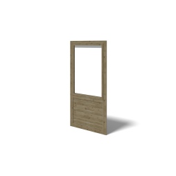 Gazebo da giardino in legno pergola 4.04x4.04 m con pannelli - Impregnata