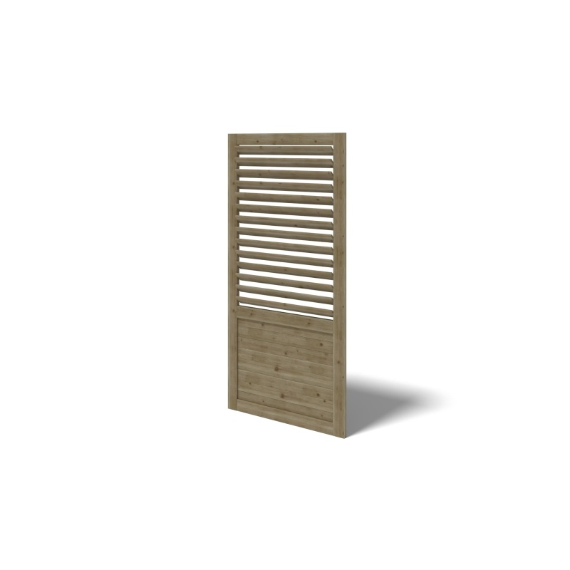 Gazebo da giardino in legno pergola 4.04x4.04 m con pannelli - Impregnata