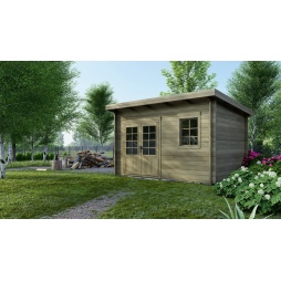 Casetta da giardino in legno - 12m2 - 4x3m - impregnata - 40mm - colore: 