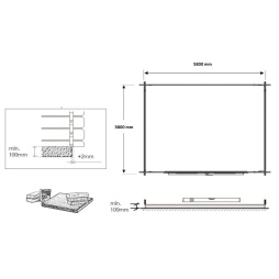 Casetta da giardino in legno - 36m2 - 6x6m - 40mm - colore: 