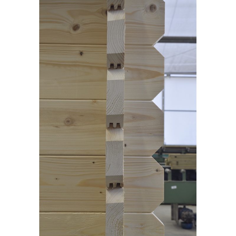 Casetta da giardino in legno - 36m2 - 6x6m - 40mm - colore: 