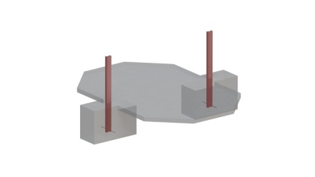 Piscina in legno NEMO 5.79 x 3.49 - H.1.45 m, azzurro chiaro, con supporti da cementare