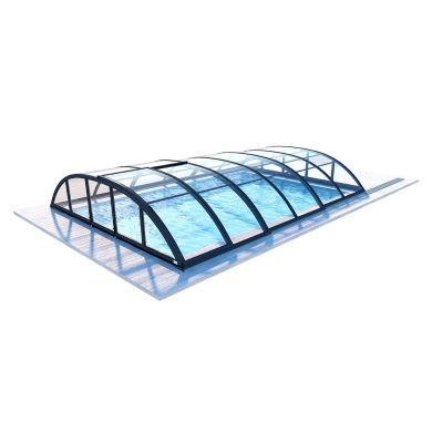 Copertura telescopica per piscina Horizon - 6.1x2.38 m - Policarbonato compatto da 3 mm - per la piscina BAS7306
