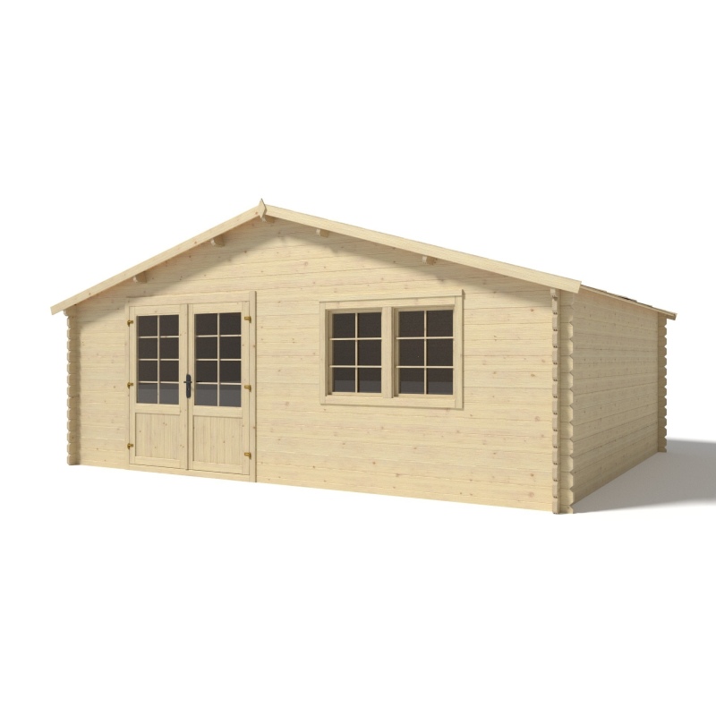 Casetta da giardino in legno - 30m2 - 6x5m - 40mm - colore: 