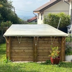 Telo invernale  7.46 x 4.13 m per piscina  