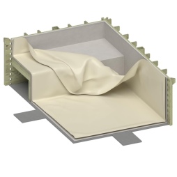 Piscina in legno NEMO 4.3 x 3 – H.1.18 m con spiaggia, sabbia, con supporti da cementare
