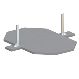 Piscina in legno NEMO 4.3 x 3 – H.1.31 m con spiaggia, azzurro chiaro, con supporti fissati al calcestruzzo