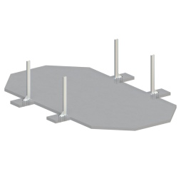 Piscina in legno NEMO 7.3 x 3.97 – H.1.45 m con spiaggia, sabbia, con supporti fissati al calcestruzzo