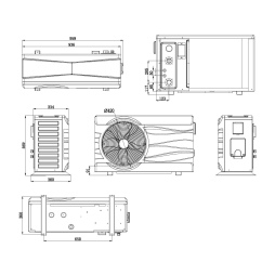 Pompa di calore inverter NEO 8.9 kW per piscine fino a 20-40 m3