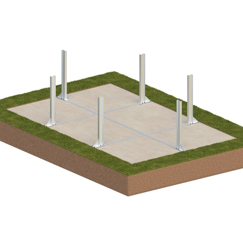 Piscina in legno AQUA 6.1 x 2.85 – H.1.31 m con spiaggia, sabbia, Su telaio - senza cementazione