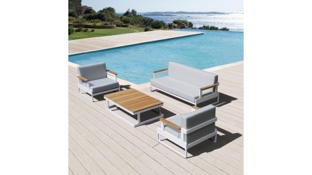 Divano da giardino a tre posti 90x200xH.77 cm