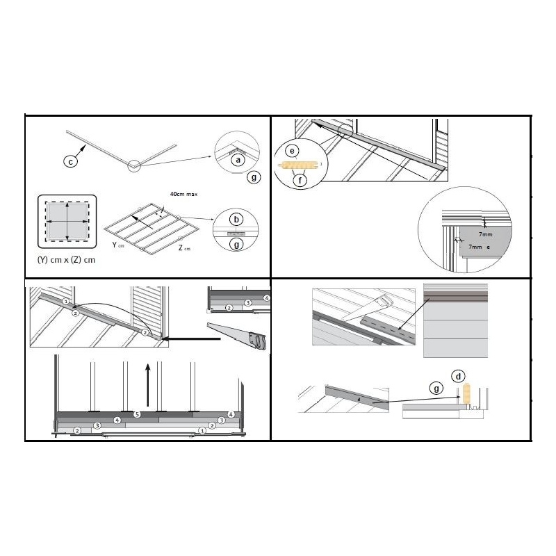 Pavimento universale per casette   mm - pacchetto da 3m2 - Impregnato