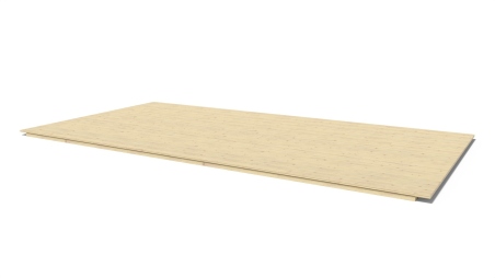 Pavimento di legno, 18 mm -  set 3m2 - non trattata con impregnante