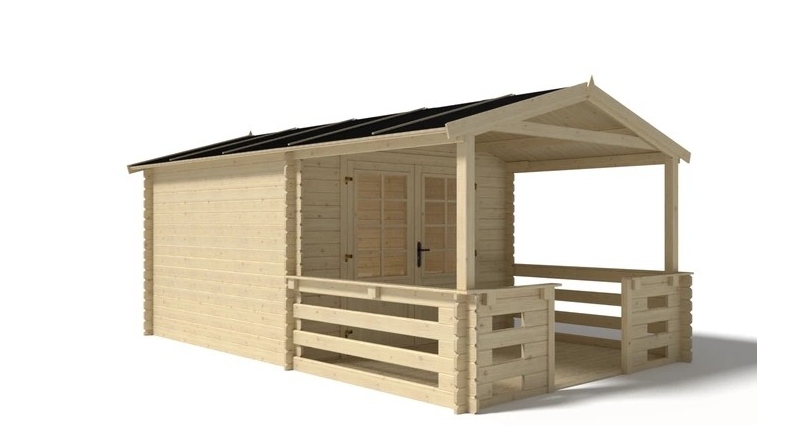 Veranda - 6 m2 - 3m x 2m - colore: naturale