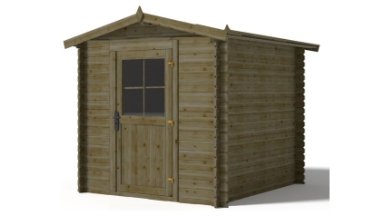 Casetta da giardino in legno - 4.75m2 - 1.9x2.5m - 28mm - colore: naturale