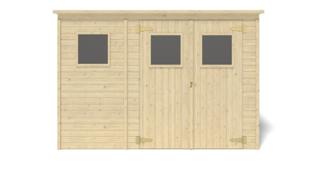Casetta da giardino in legno 4.86 m2 - 2.7x1.8 m - 12.5 mm