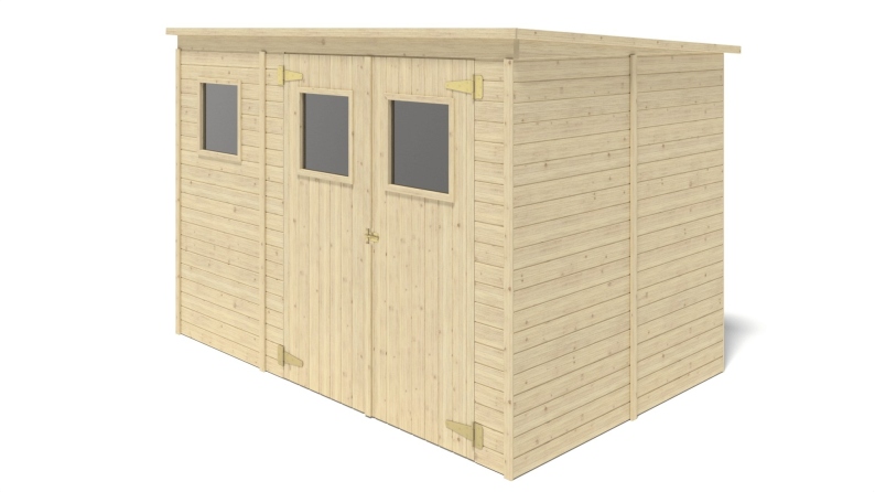 Casetta da giardino in legno 4.86 m2 - 2.7x1.8 m - 12.5 mm
