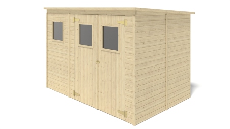 Casetta da giardino in legno 4.86 m2 - 2.7x1.8 m - 12.5 mm