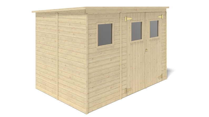Casetta da giardino in legno 4.86 m2 - 2.7x1.8 m - 12.5 mm