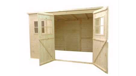 Casetta da giardino in legno 4.86 m2 - 2.7x1.8 m - 12.5 mm
