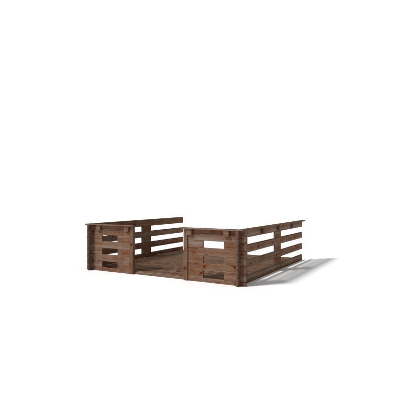 Veranda - m2 - 3m x 3m - impregnata - colore: 