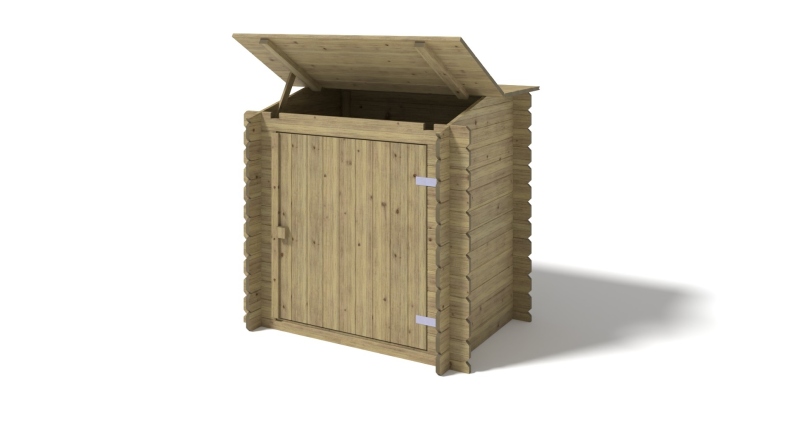 Armadietto da giardino per piscina per attrezzature 1.2x0.89 m H.1.13 m - Impregnato