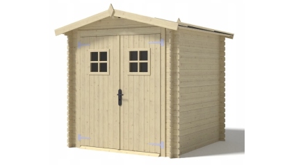 Casetta da giardino in legno - 4m2 - 2x2m - 19mm - colore: naturale