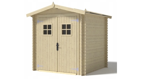 Casetta da giardino in legno - 4m2 - 2x2m - 19mm - colore: naturale