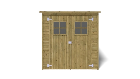 Casetta da giardino in legno 3.42 m2 - 1.9x1.8 m - 12.5 mm - Impregnata