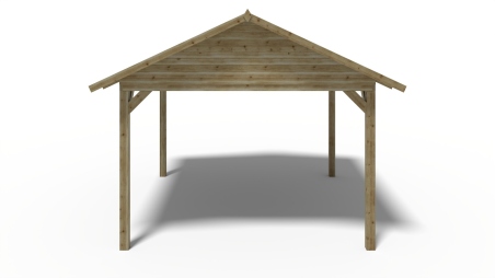 Gazebo da giardino in legno pergola 4.04x4.17 m - Impregnata