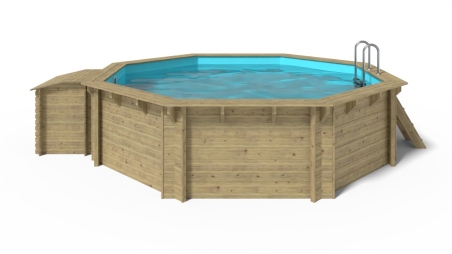 Piscina in legno 4.71x4.72 - H.1.2 m autoportante