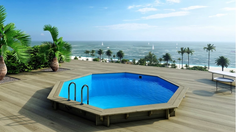 Piscina in legno 4.72x4.72 - H.1.2 m autoportante