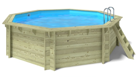 Piscina in legno 4.71x4.72 - H.1.2 m autoportante