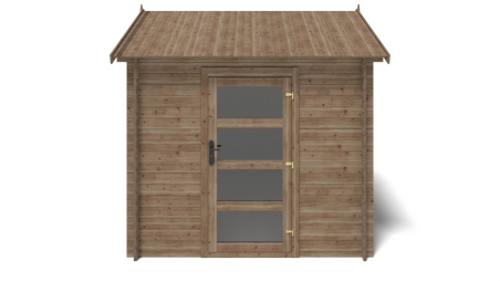 Casetta da giardino in legno - 7.5m2 - 2.5x3m - impregnata - 28mm - colore: marrone