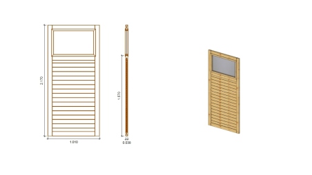 Pannello per pergolato 1,01x2,17m