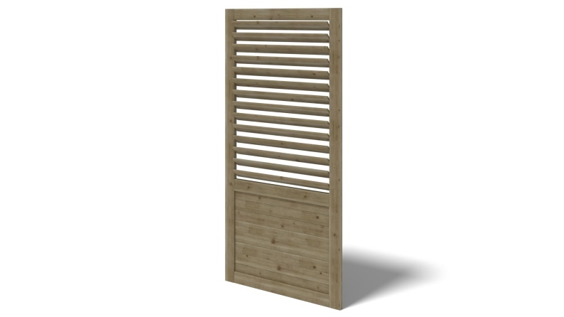 Gazebo da giardino in legno pergola 4.04x4.04 m con pannelli - Impregnata